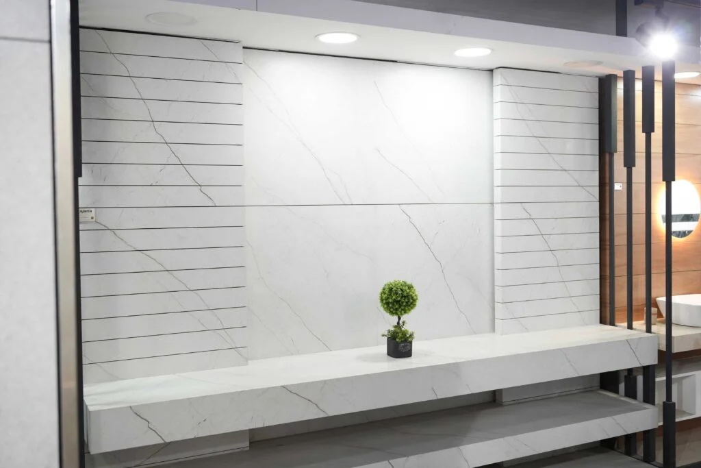 Wall tiles display at the showroom